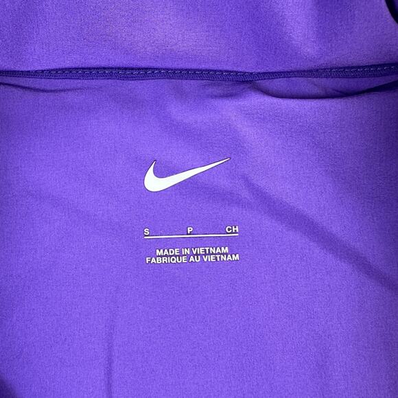 Nike Pullover Mens Small Purple 1/4 Zip Hooded Football Coaches Jacket FJ9548 - Picture 8 of 12